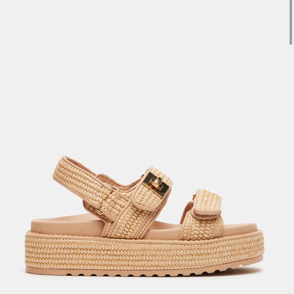 NWOT Steve Madden Bigmona in Natural Raffia